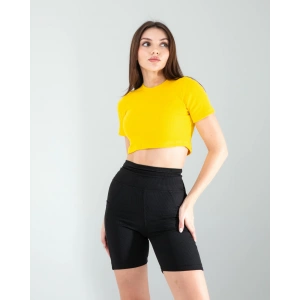 Sarı Fitilli Kaşkorse Mini Bluz