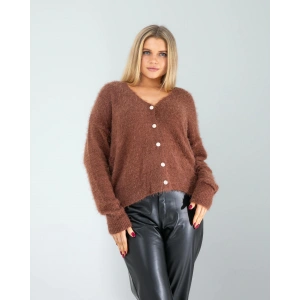 Kahve Sakal Triko Hırka