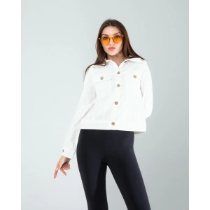 Nakışlı Etnik Desen Denim Ceket