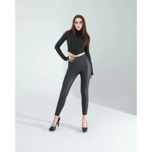 Siyah Nevru Deri Tayt