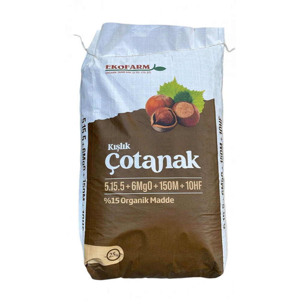 Kışlık Çotanak 5-15-5+6Mg0+150M+10HF Taban Gübresi 25kg