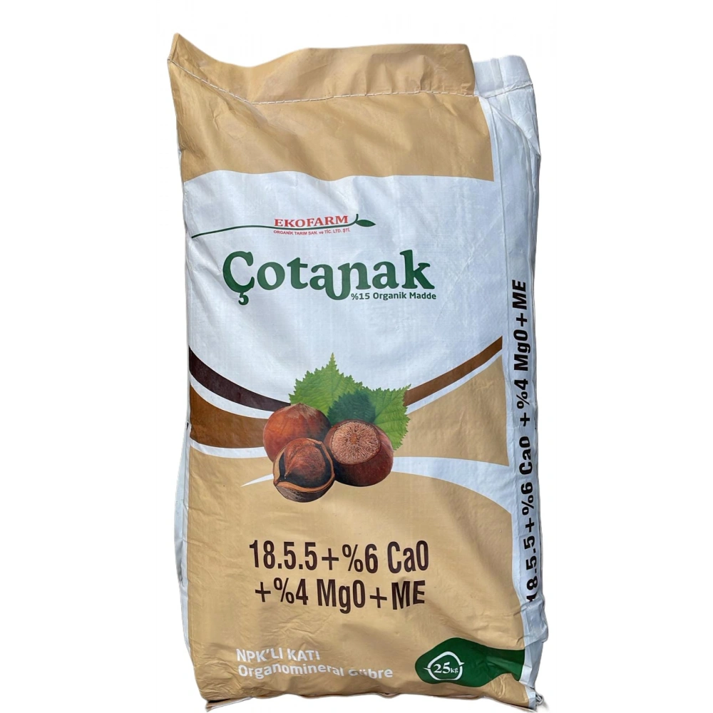 Çotanak 18-5-5+%6 Ca0+%4 Mg0+ME Organomineral Gübre 25kg