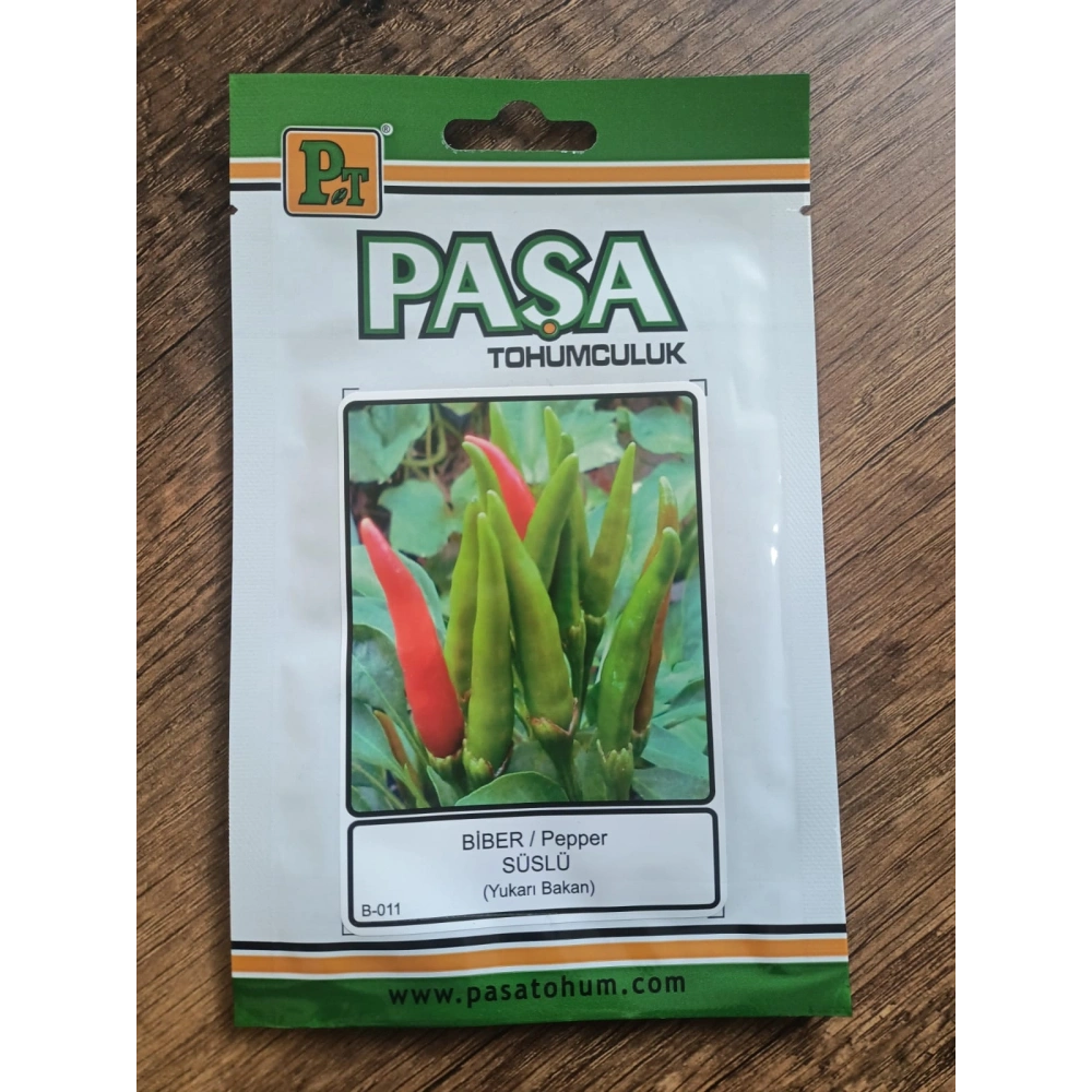 Paşa Tohumculuk Biber Tohumu Süslü 5 gr