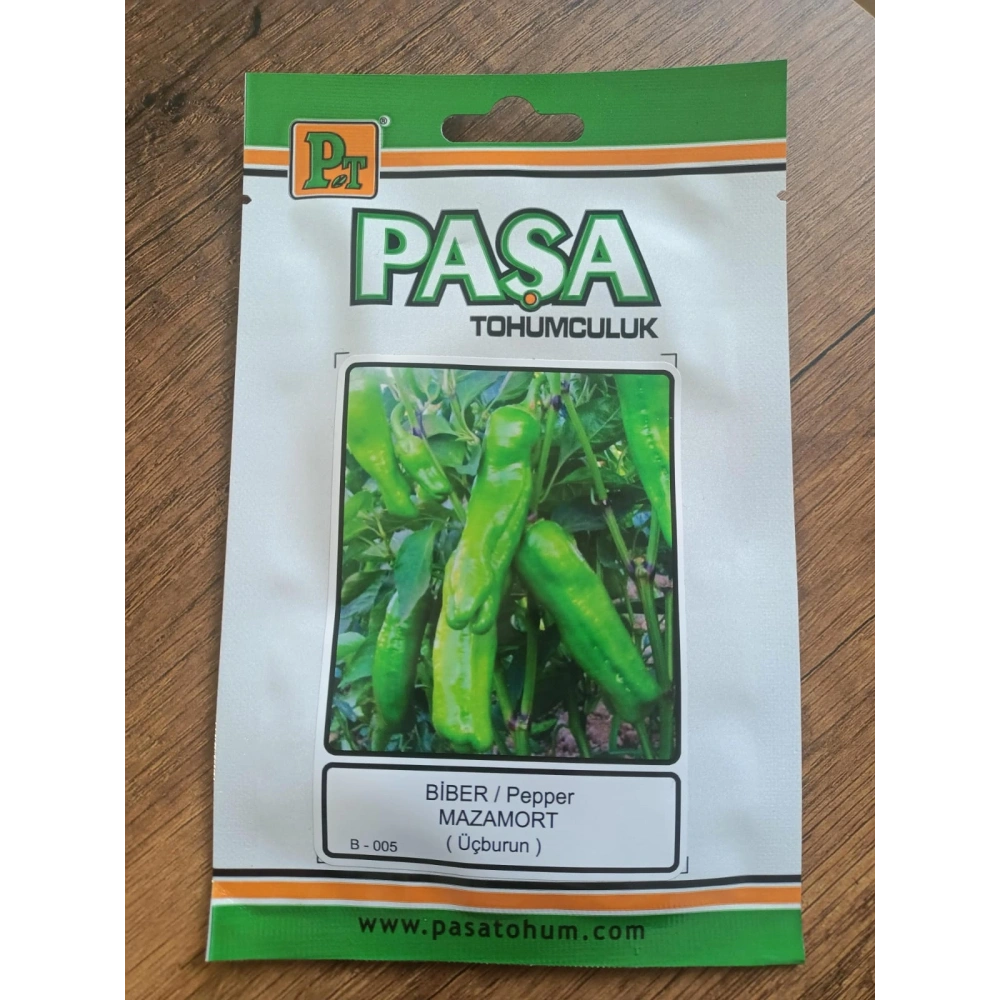 Paşa Tohumculuk Biber Tohumu Mazamort ( Üçburun) 5 gr