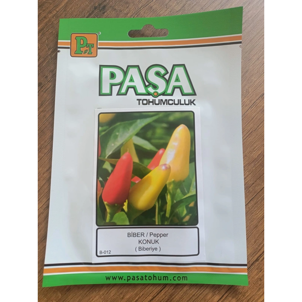 Paşa Tohumculuk Biber Tohumu Konuk (Biberiye) 5 gr