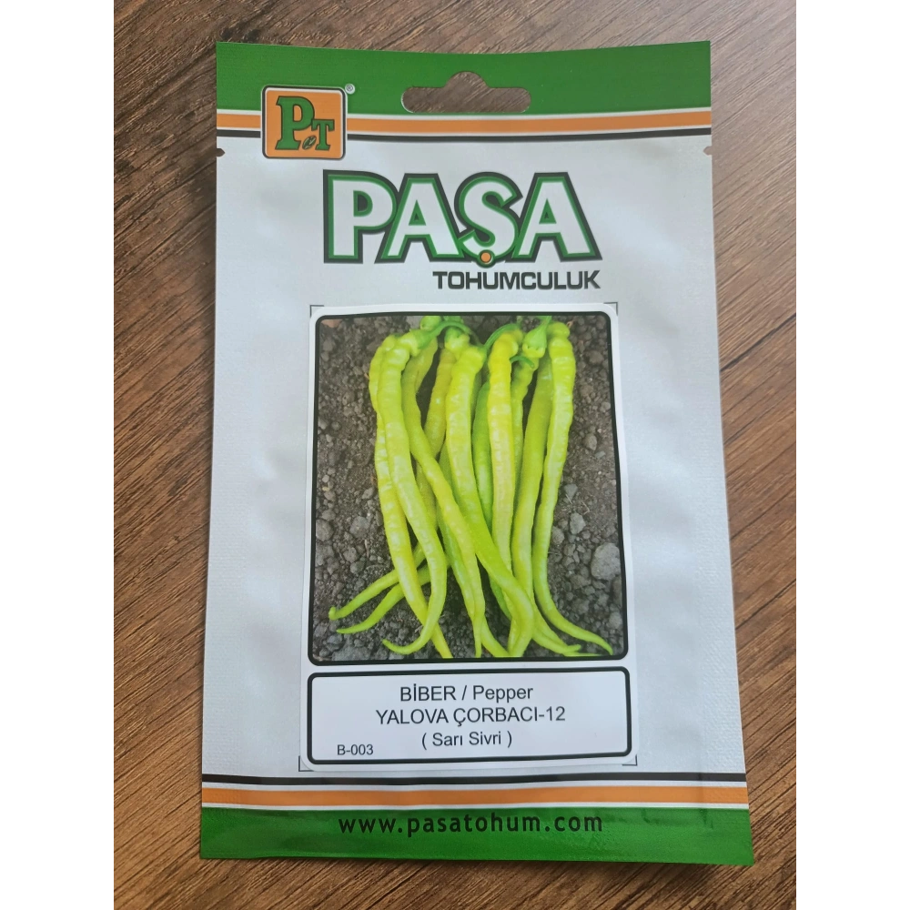 Paşa Tohumculuk Biber Tohumu Yalova Çorbacı Sarı Sivri 5 gr
