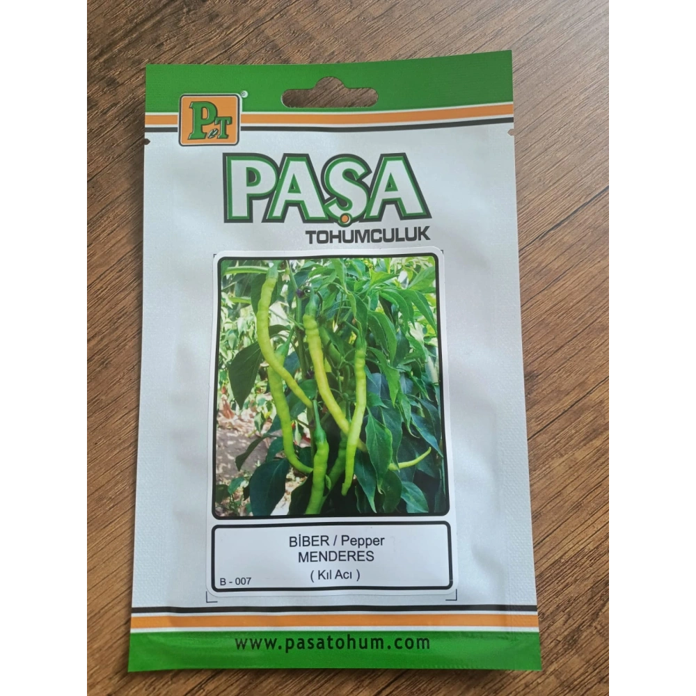 Paşa Tohumculuk Biber Tohumu Menderes Kıl Acı 5 gr
