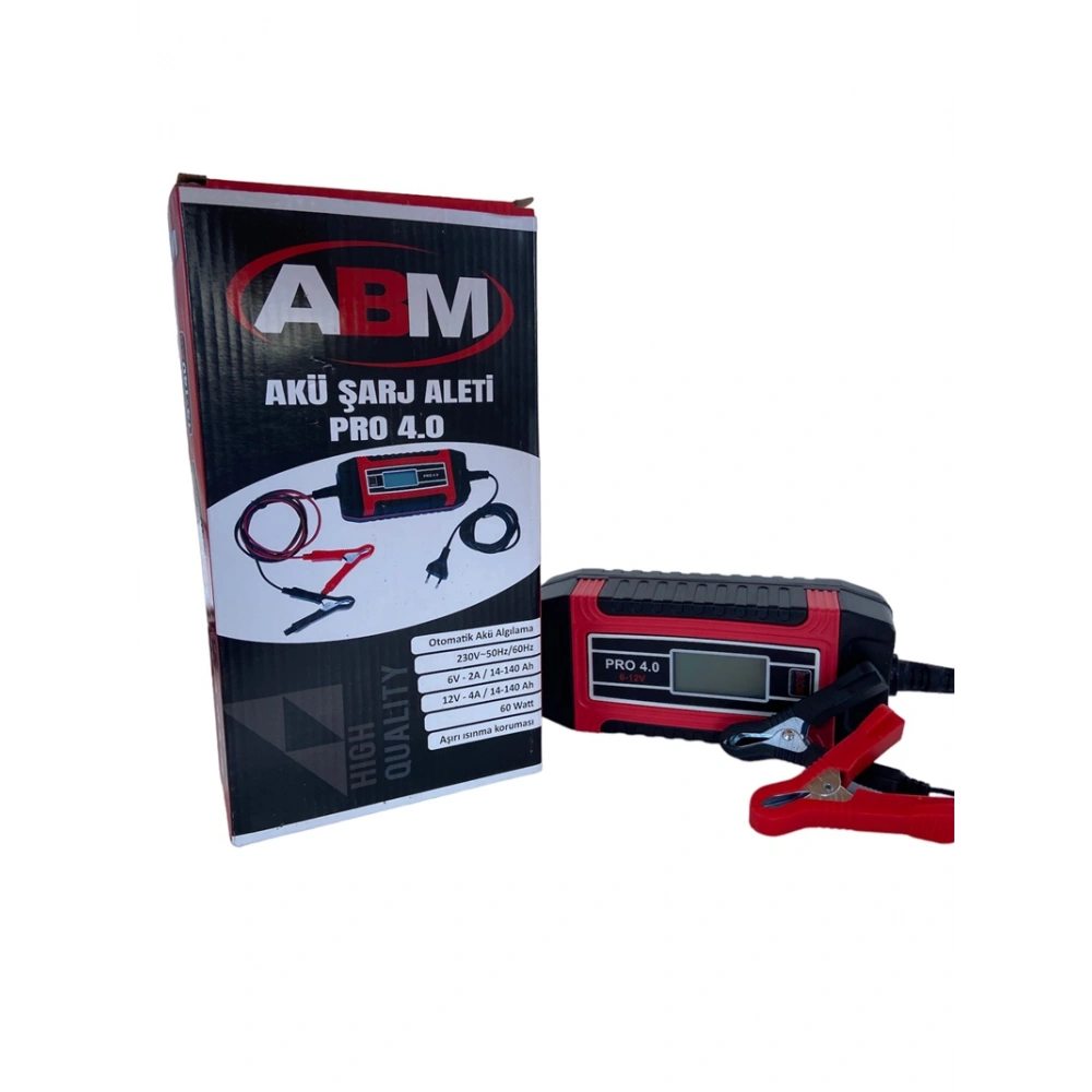 ABM Akü Şarj Aleti 4.0A 6-12V