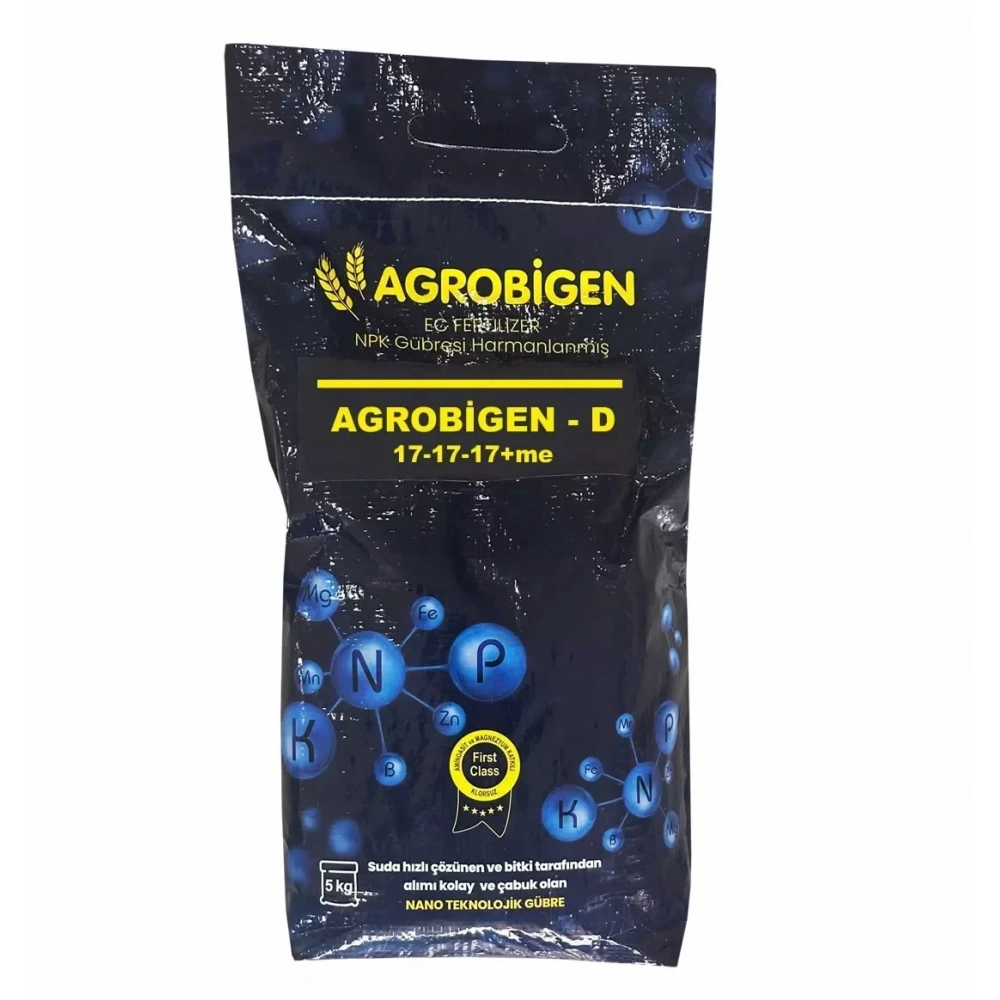 Agrobigen-D Npk Gübresi Harmanlanmış 17-17-17-Me 5Kg