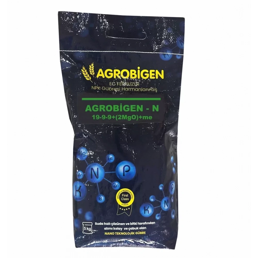Agrobigen-N Npk Gübresi Harmanlanmış 19-9-9+(2Mgo)+Me 5Kg