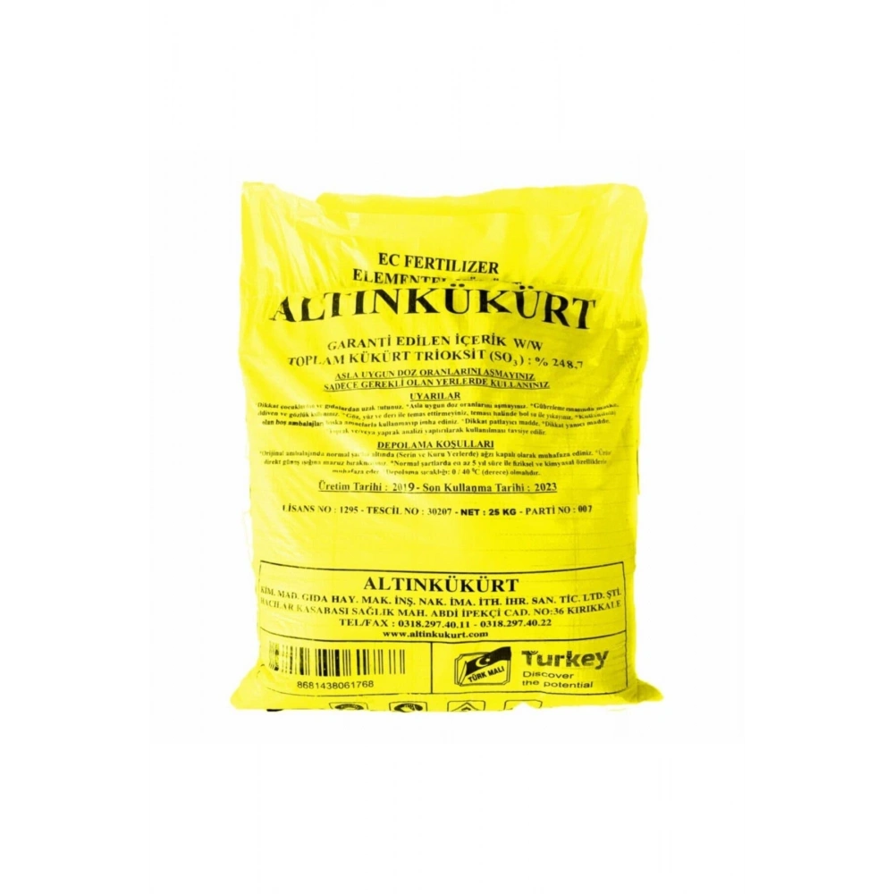 Altınkükürt Toprak PH Düzenleyici 5kg