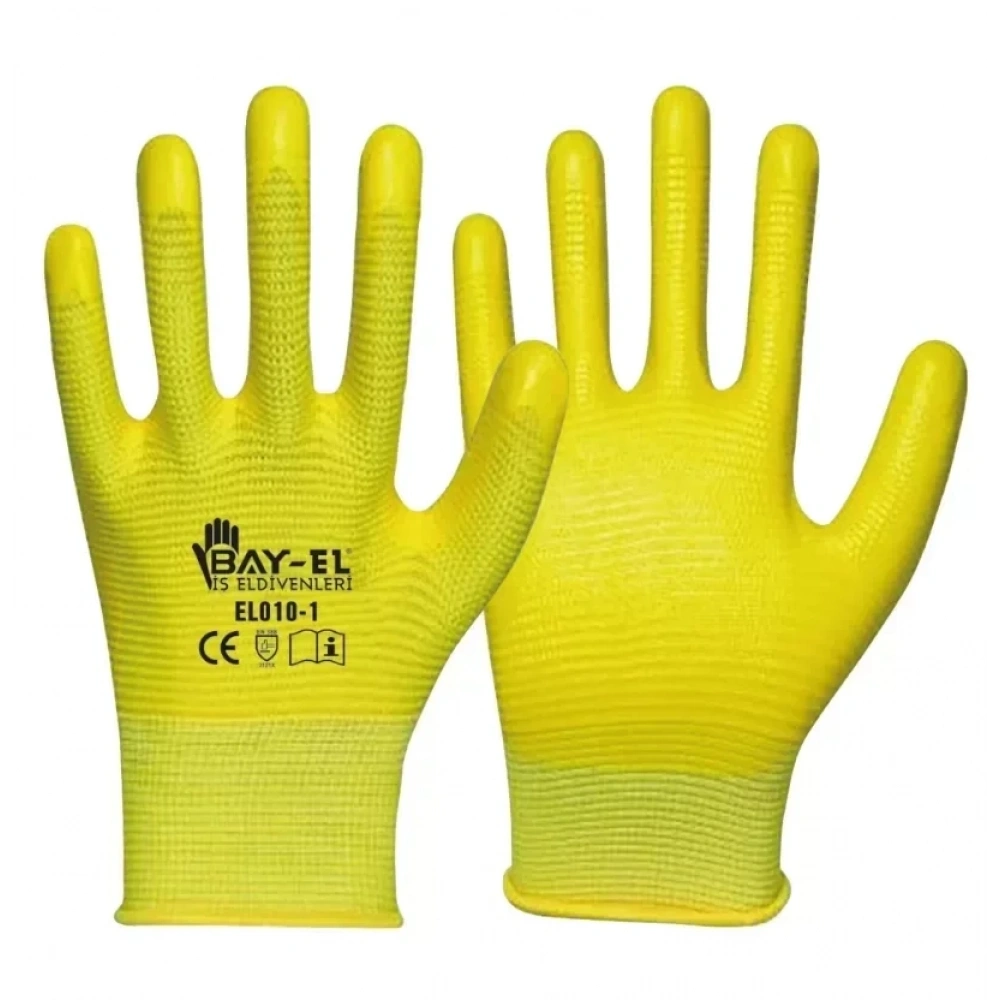 Bay-El Zebra Sarı Eldiven El006 10 Numara