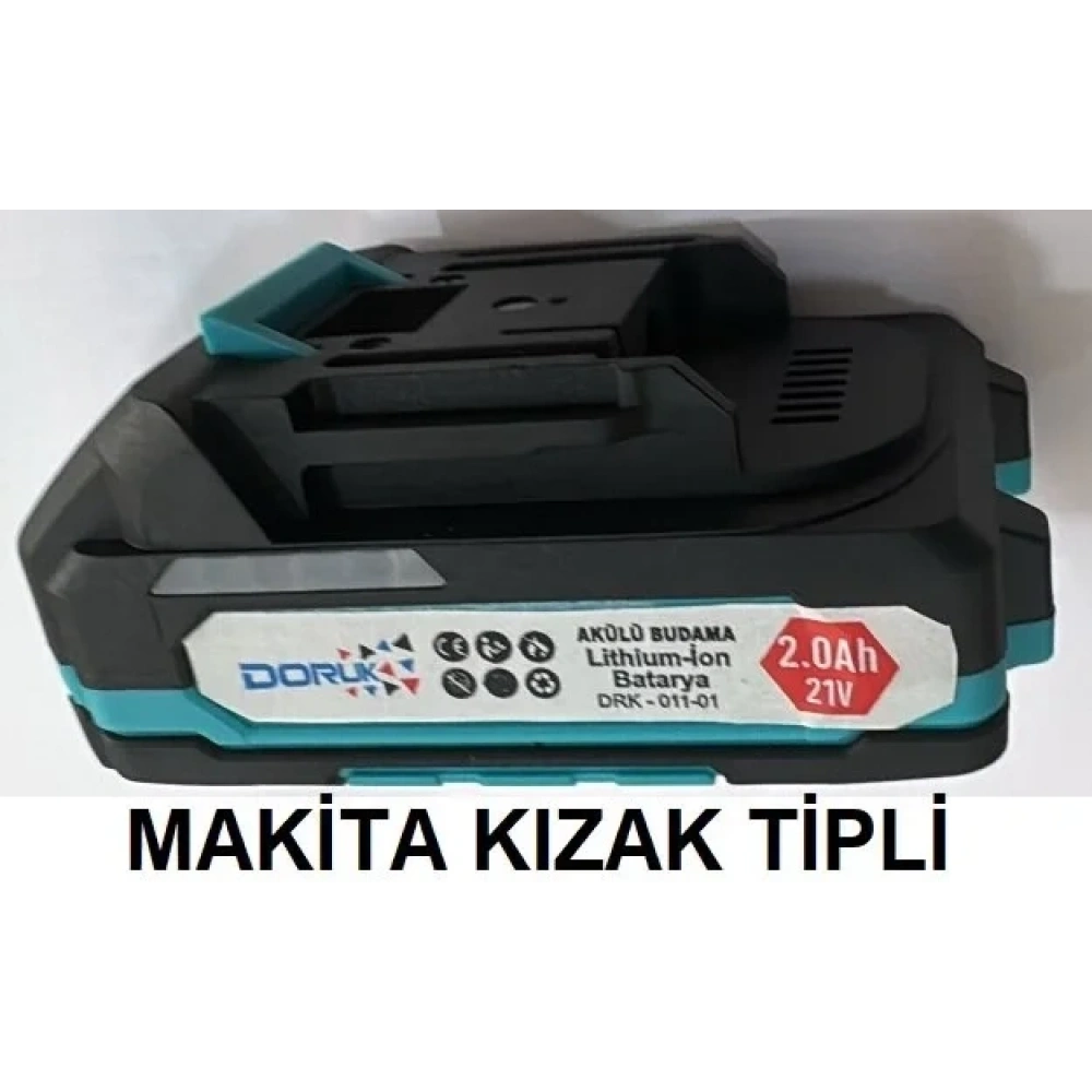 DORUK AKÜ 21 V 2 Ah YEDEK BATARYA ( MAKİTA TİP)