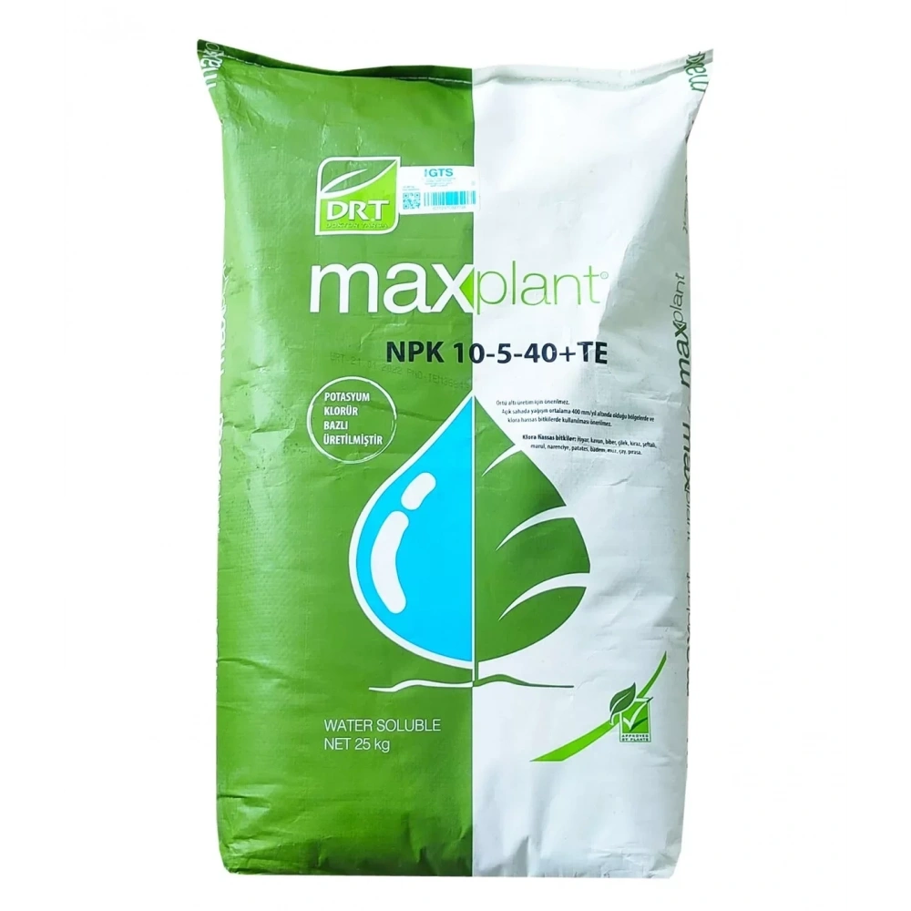 Dr Tarsa Maxplant 10-5-40+Te 25Kg Npk Gübresi Harmanlanmış