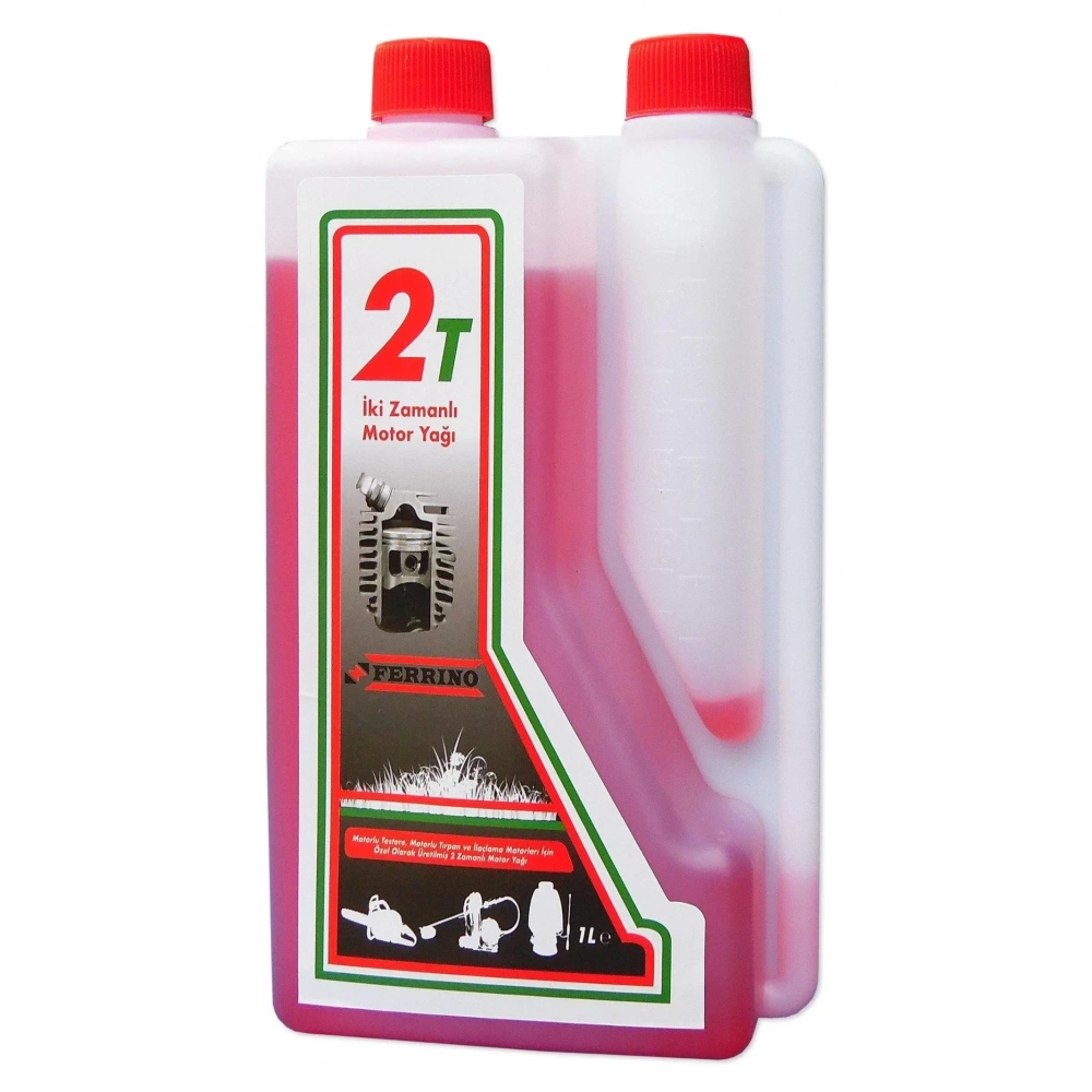 Ferrino 2T İki Zamanlı Motor Yağ Ölçekli Motorlu Testere Tırpan İlaçlama Benzin Yağı 1 Lt
