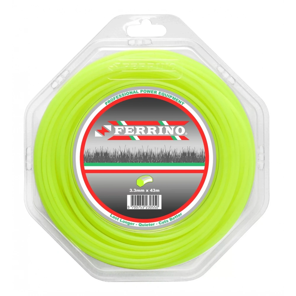 Ferrino 6 Köşe 3.30mm Yeşil Motorlu Tırpan Misinası 43 m