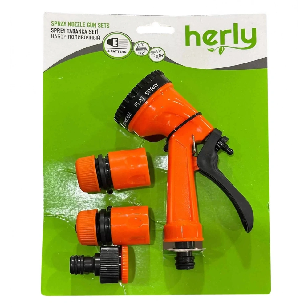 Herly HL1201 Sulama Sprey Tabanca Seti 4 Fonksiyonlu