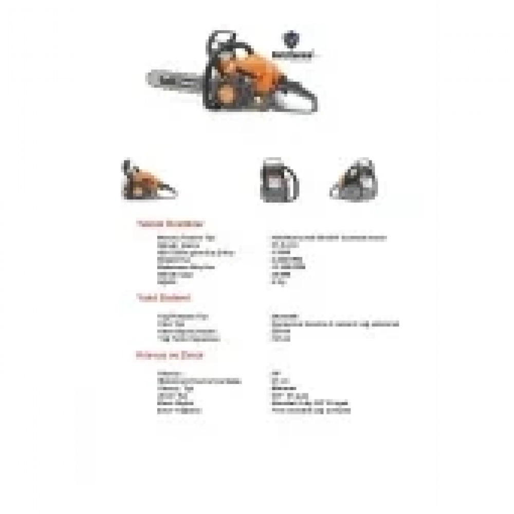 Holzfforma G185 Benzinli Motorlu Testere