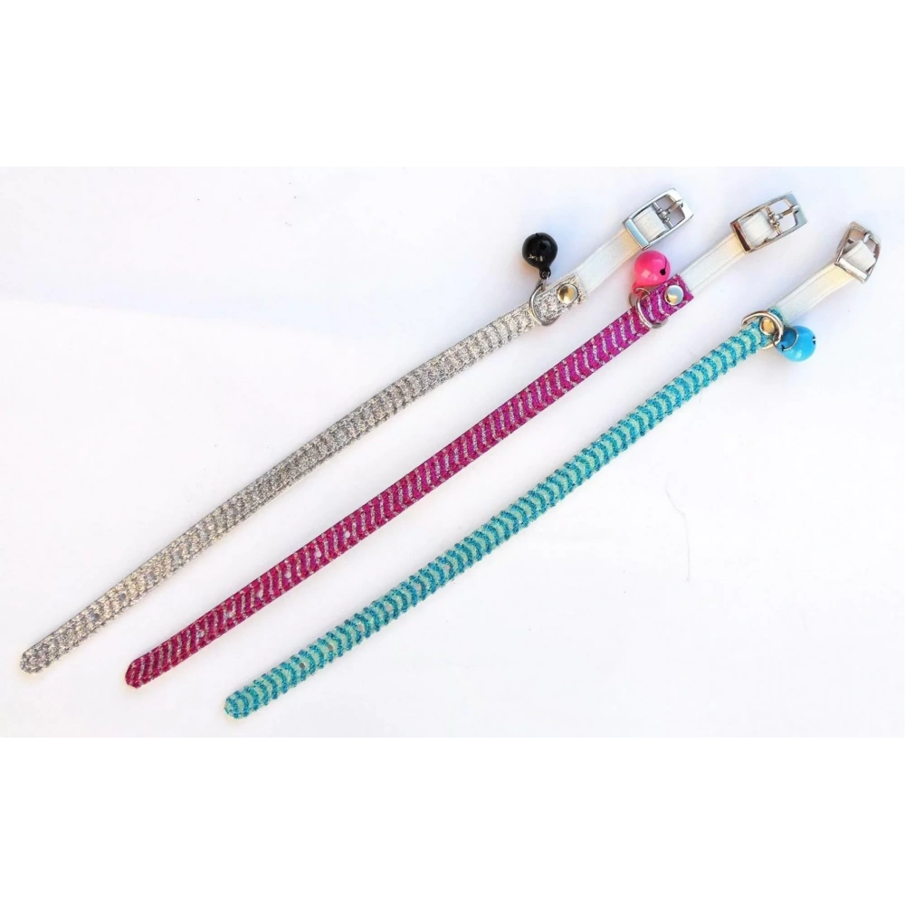 Kedi Boyun Tasması Simli Zilli Tasma Hrb-004