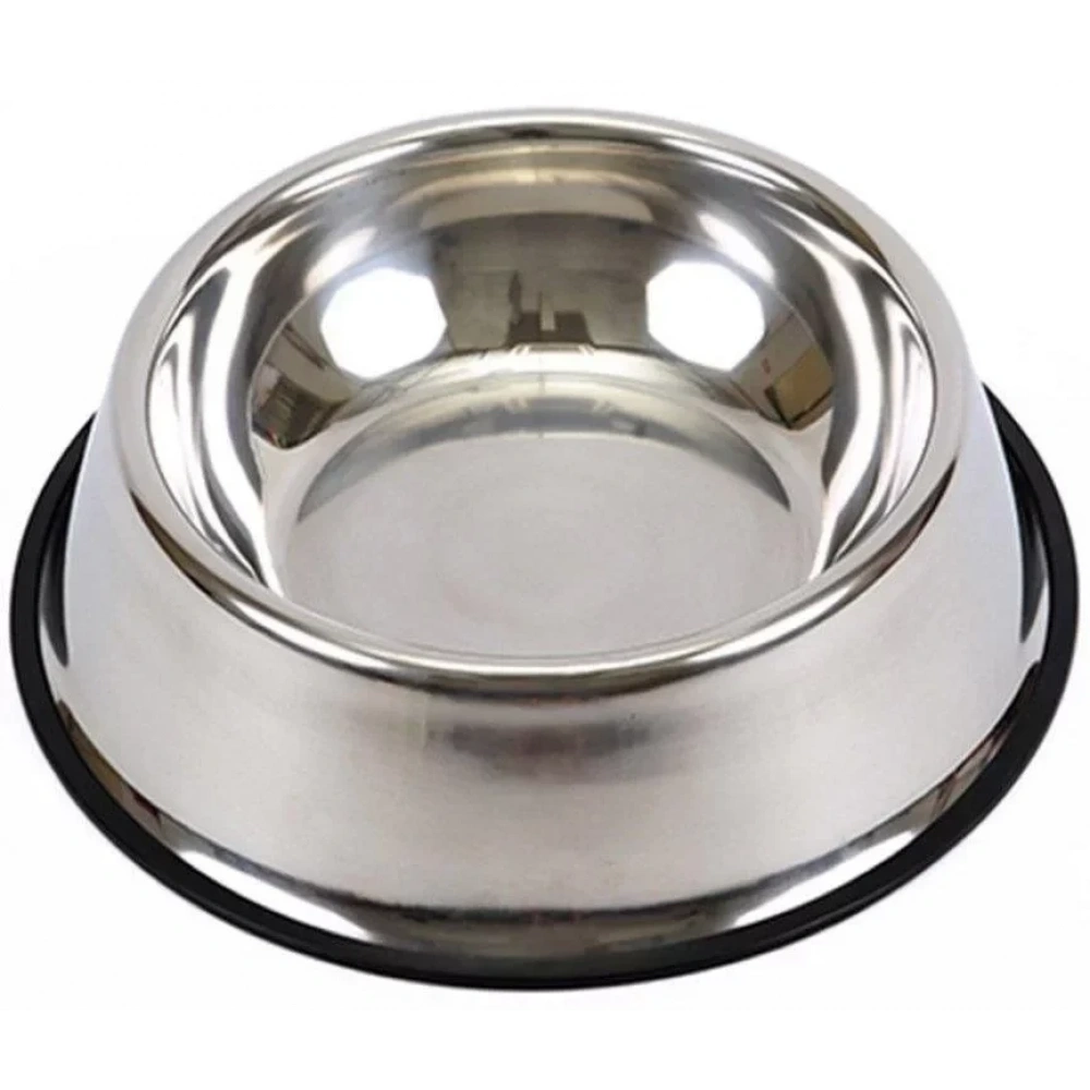 Kedi Köpek Çelik Mama Su Kabı Kaydırmaz Tabanlı Hb1023