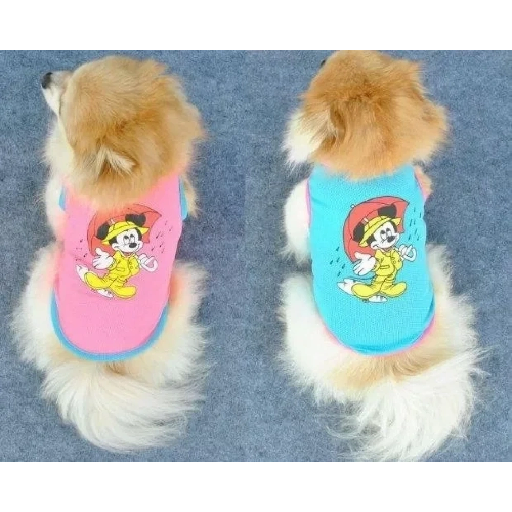 Kedi Köpek Elbisesi File Yazlık Mickey Atlet Giysi Hb1064