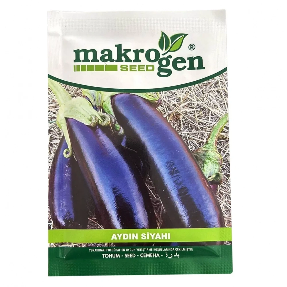 Makrogen Aydın Siyahı Patlıcan Tohumu 25Gr Paket