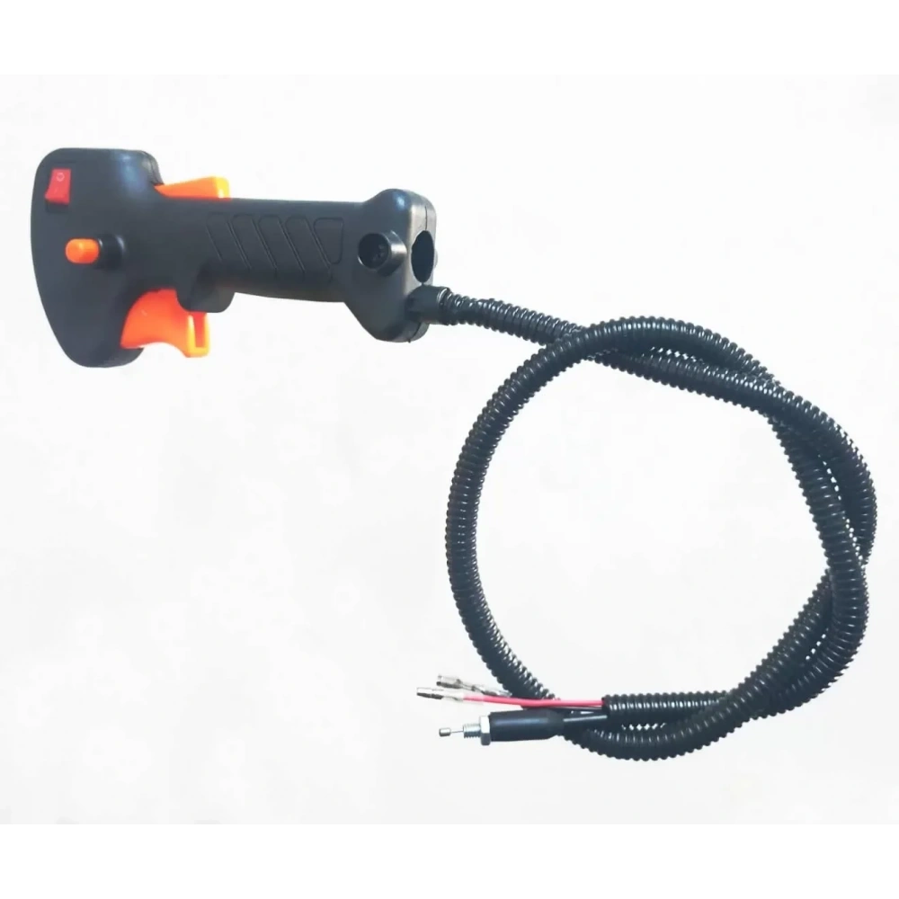 Motorlu Yan Tip Tırpan Tetik Kabze Komple Gaz Teli 20Mm Boru Çapı