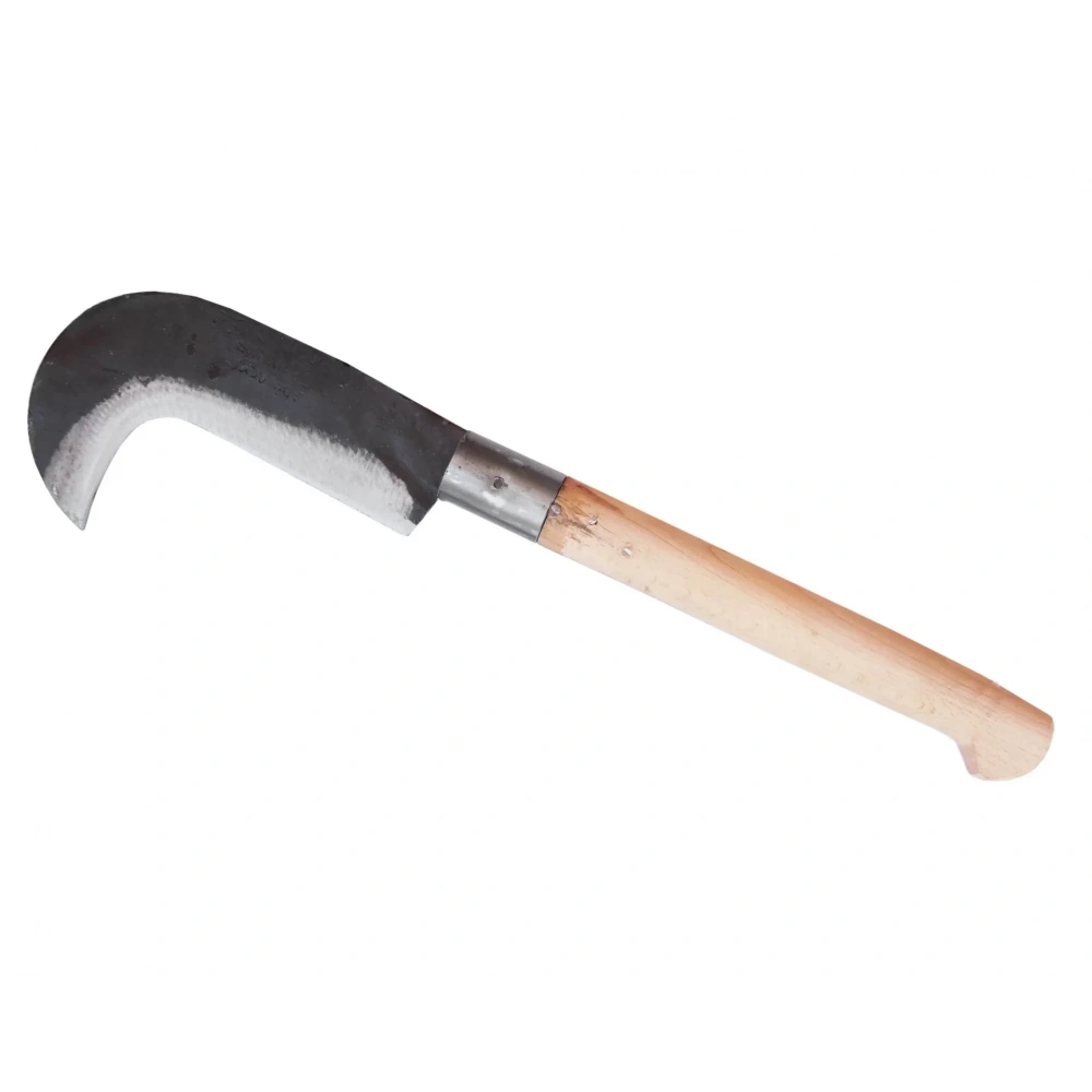 Orak Dövme Çelik El Yapımı Ahşap Saplı Orak Diken Çalı Kesme