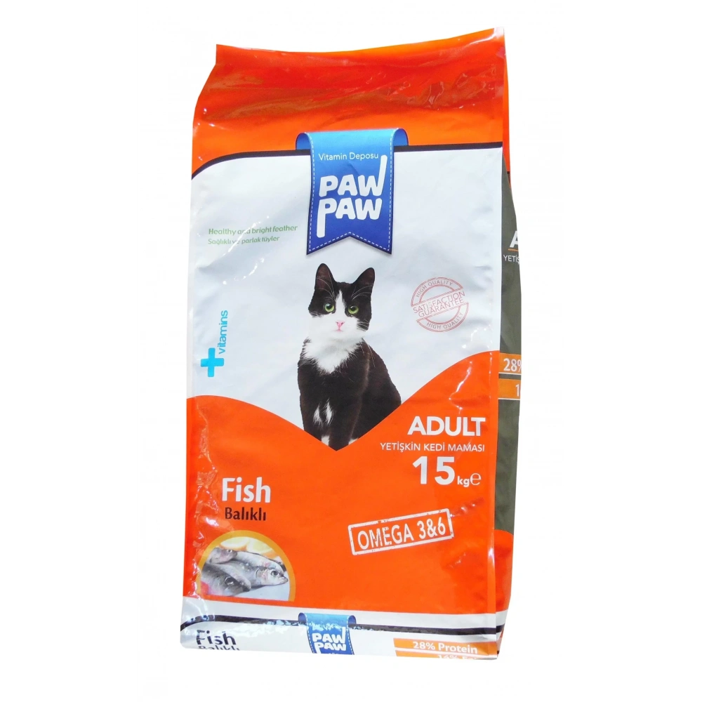 Paw Paw Balıklı Yetişkin Kedi Maması 15Kg