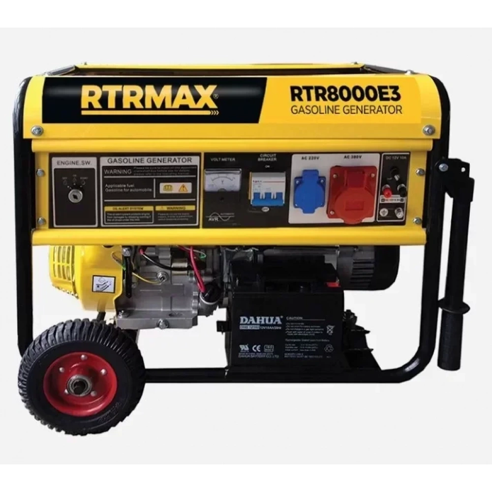 Rtrmax Rtr8000E3 Benzinli Jeneratör 8.1Kva Marşlı Trifaze