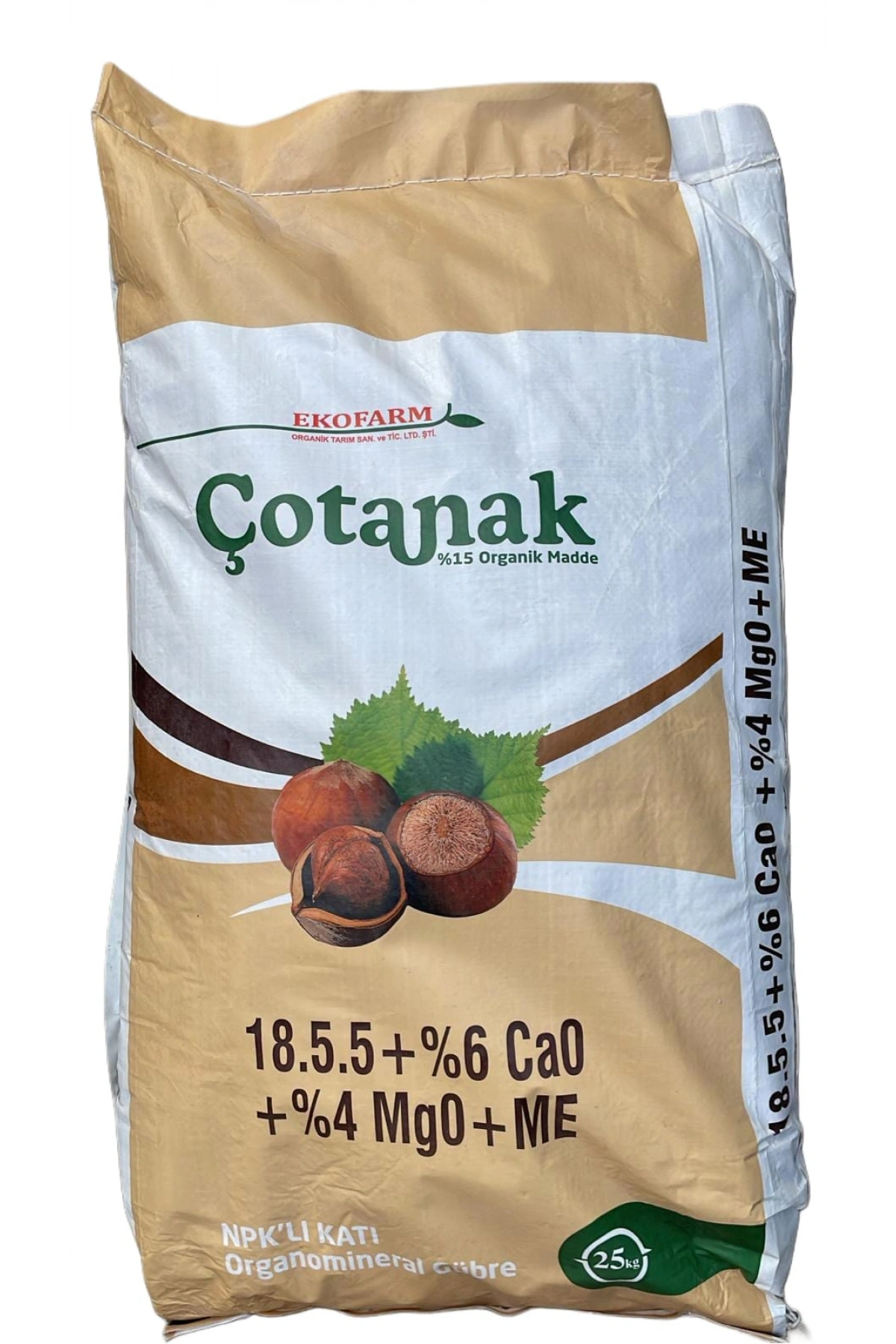 Çotanak 18-5-5+%6 Ca0+%4 Mg0+ME Organomineral Gübre 25kg