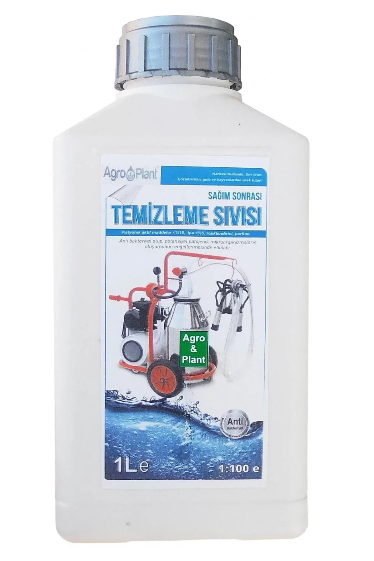 Agro Plant Süt Sağım Makinesi Sağım Sonrası Temizleme Sıvısı Dezenfektan 1Lt