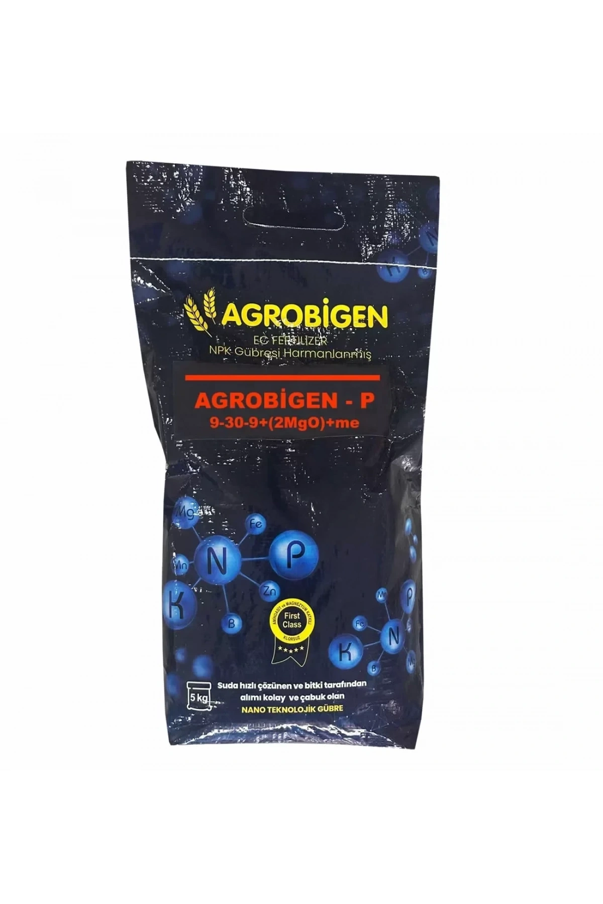 Agrobigen-P Npk Gübresi Harmanlanmış 9-30-9+(2Mgo)+Me 5Kg