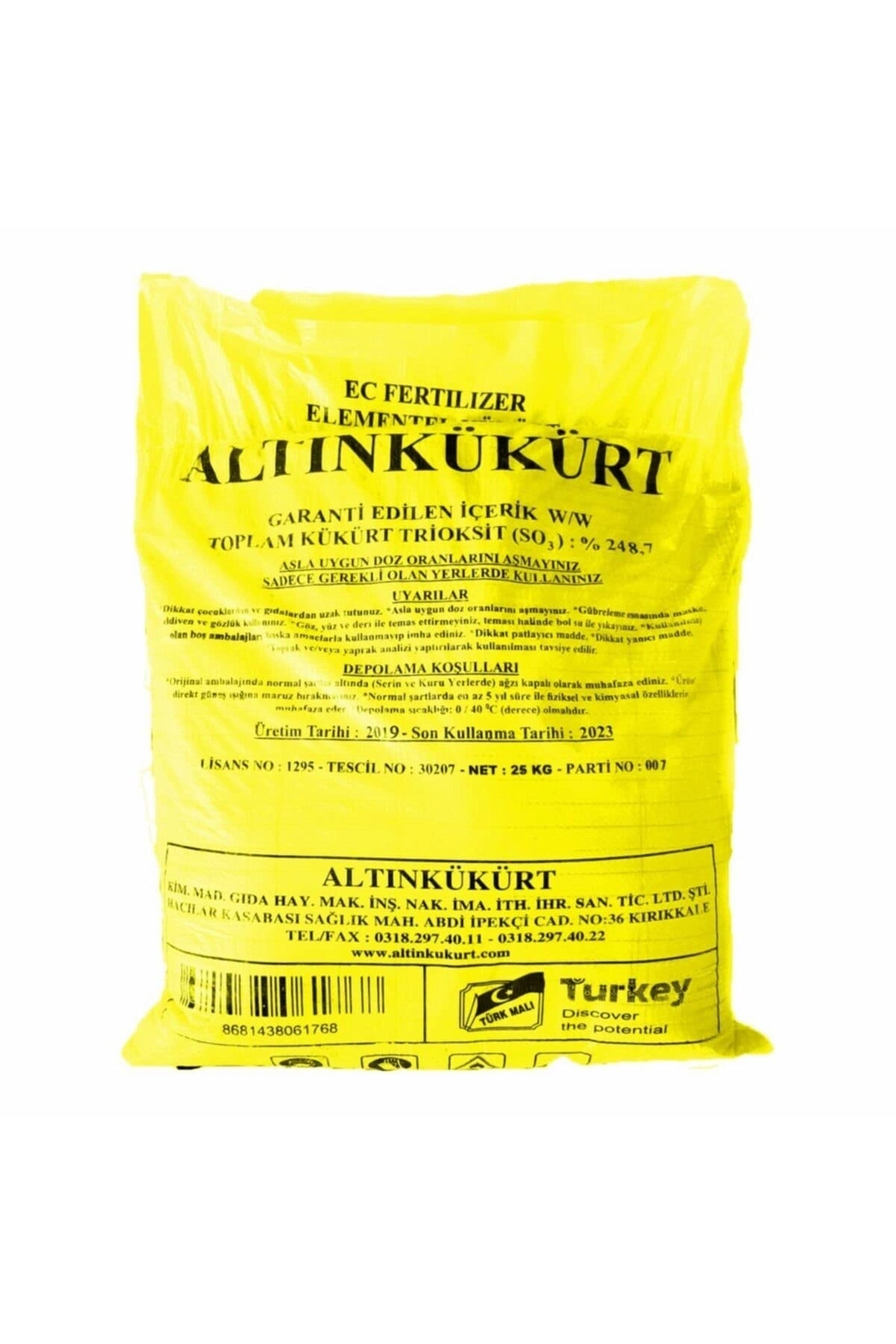 Altınkükürt Toprak PH Düzenleyici 5kg