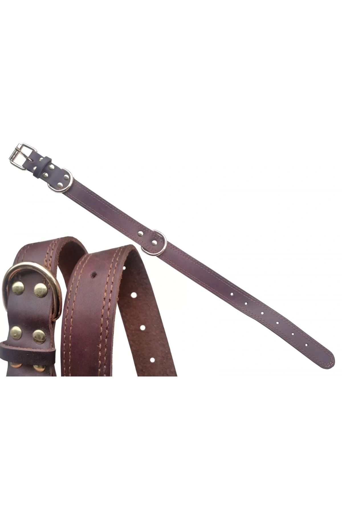 Deri Köpek Boyun Tasması 59X3Cm H010-1-M