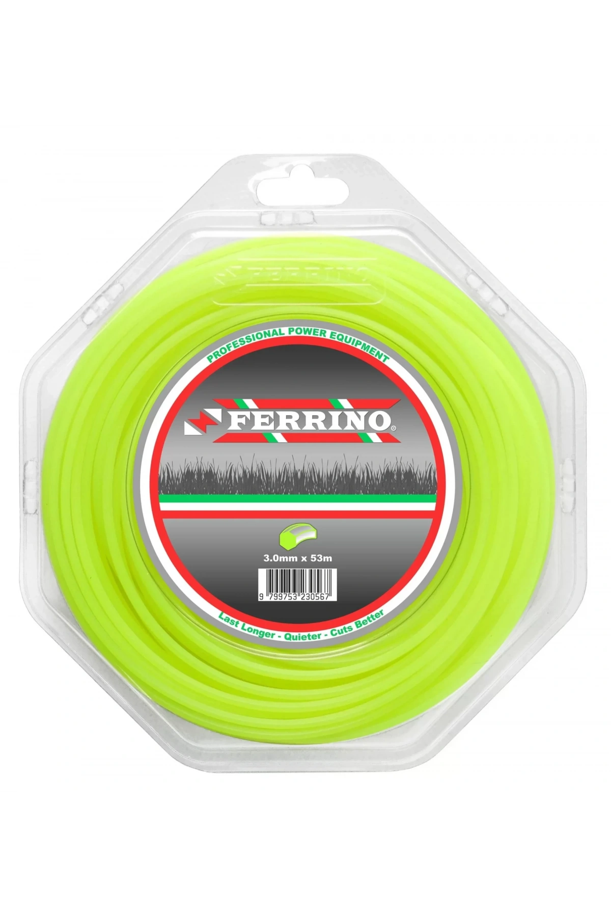 Ferrino 6 Köşe 3.00Mm Yeşil Motorlu Tırpan Misinası 53 m