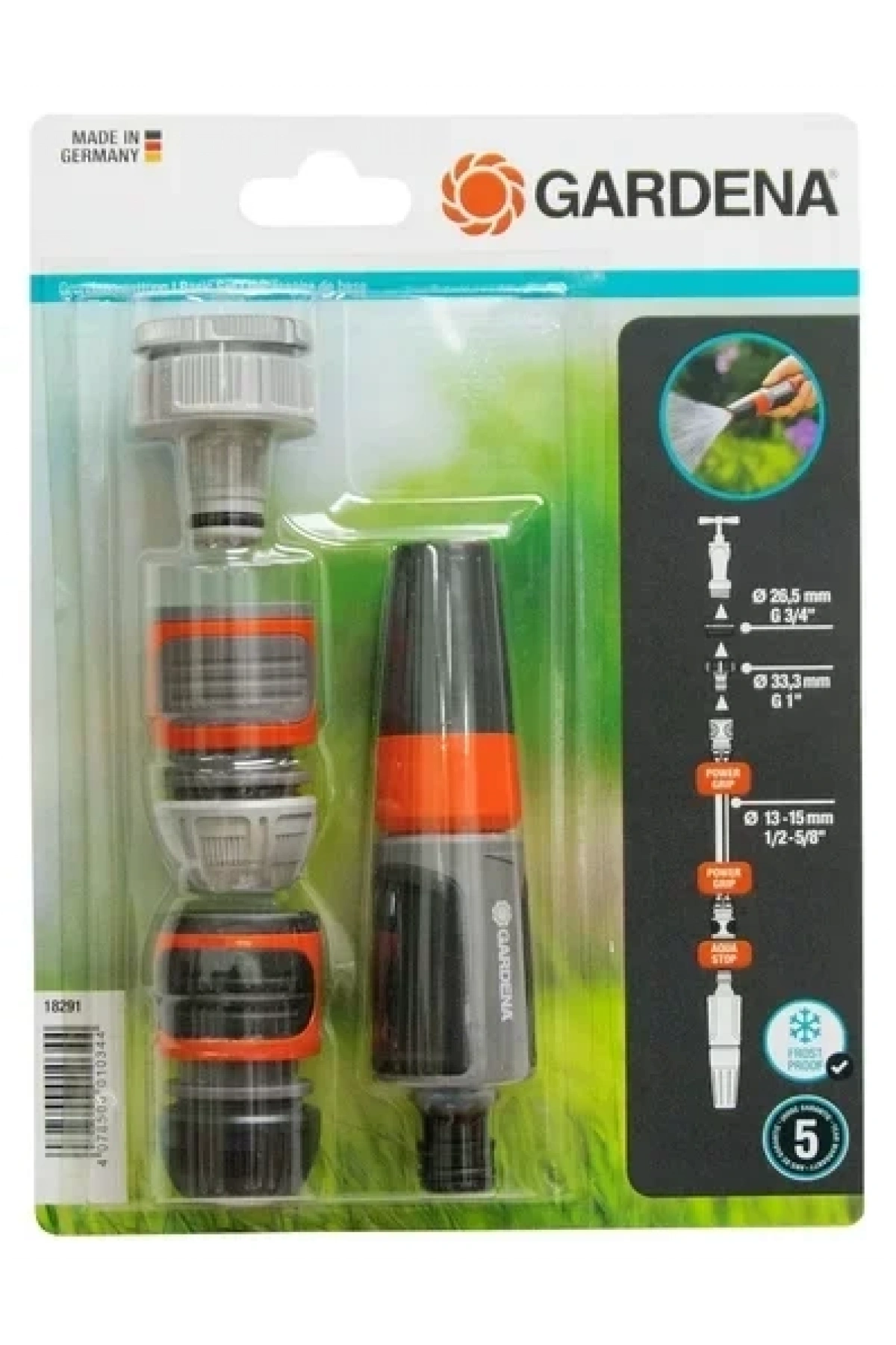 Gardena 18291-90 Temel Sulama Seti (18222, 18215, 18213, 18300)