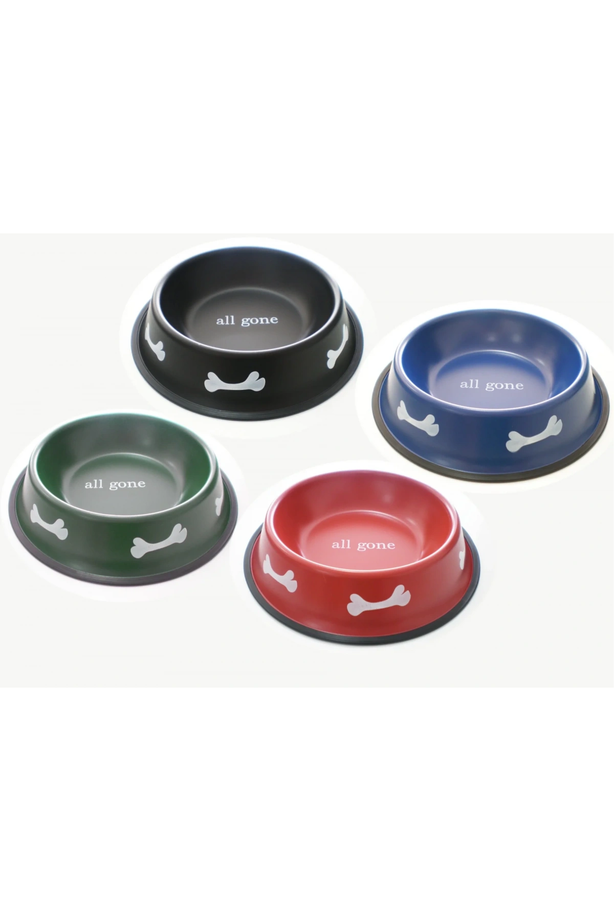 Kedi Köpek Renkli Mama Su Kabı Metal Hrb-136 17Cm