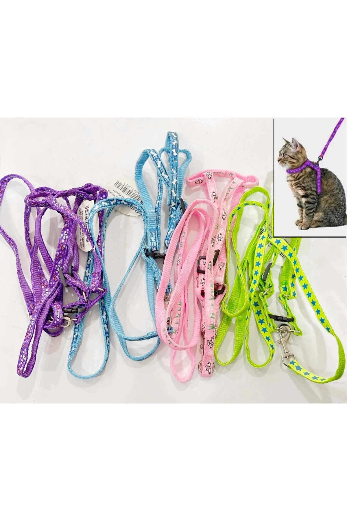 Köpek Kedi Göğüs Tasması Uzatma Kayışlı Gezdirme Tasma Hrb-013