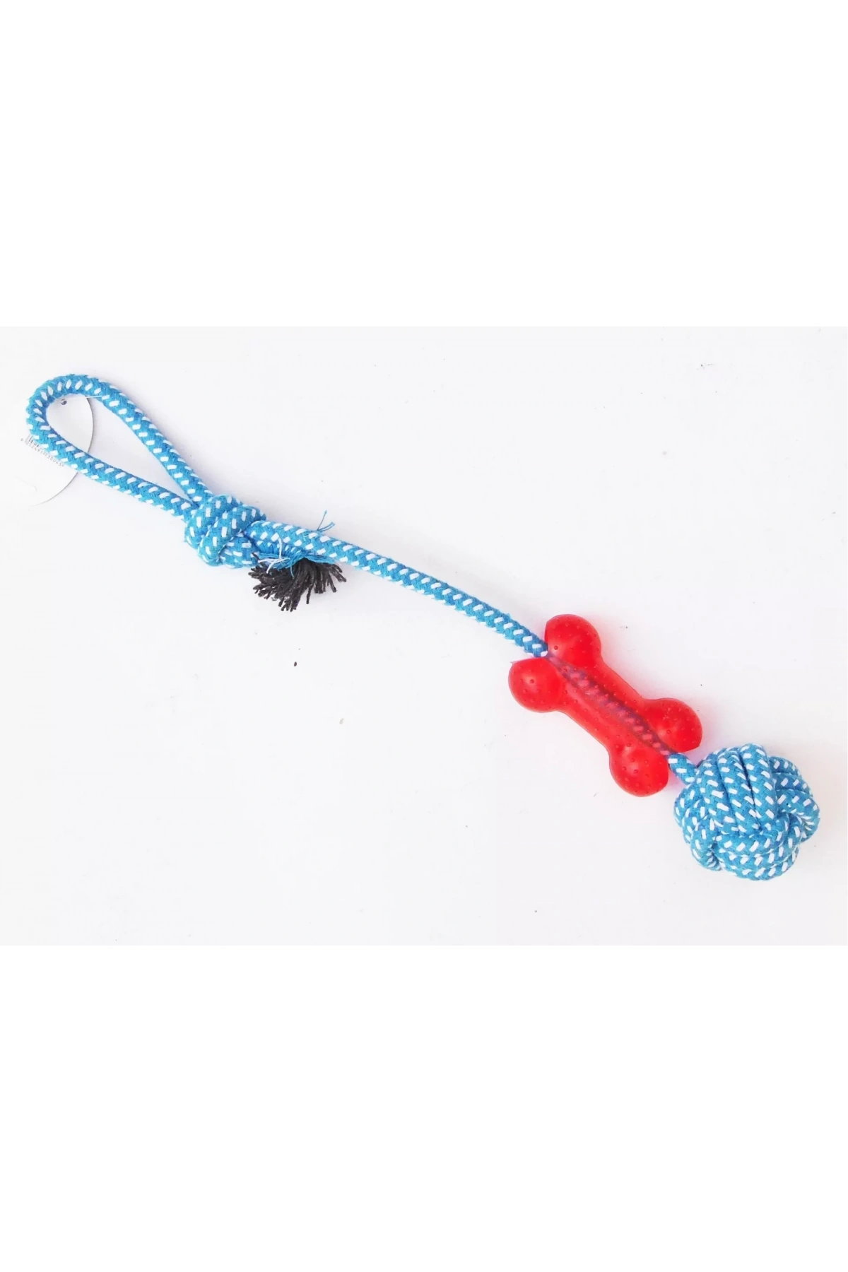 Köpek Kemik Desenli İpli Diş Kemirme Oyuncak Nu-345037