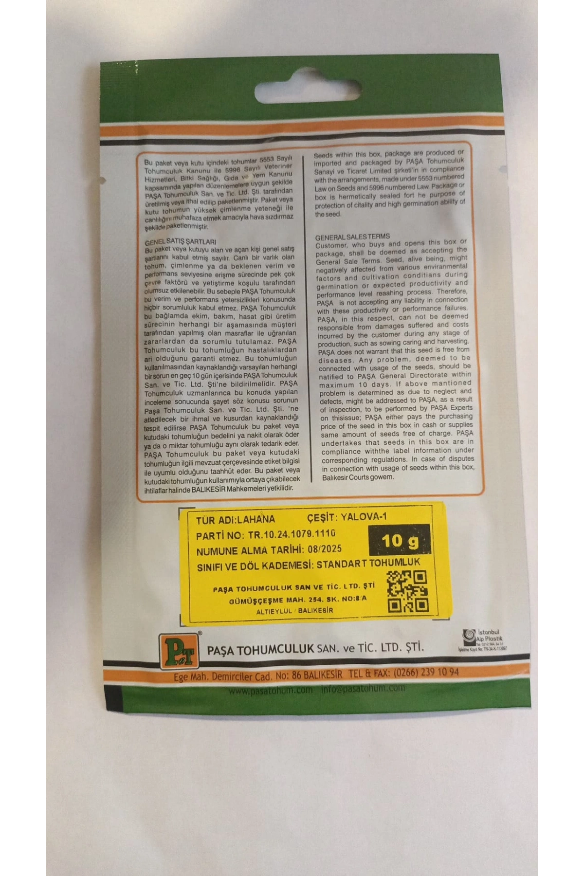 Lahana (Yalova-1) 10 gr