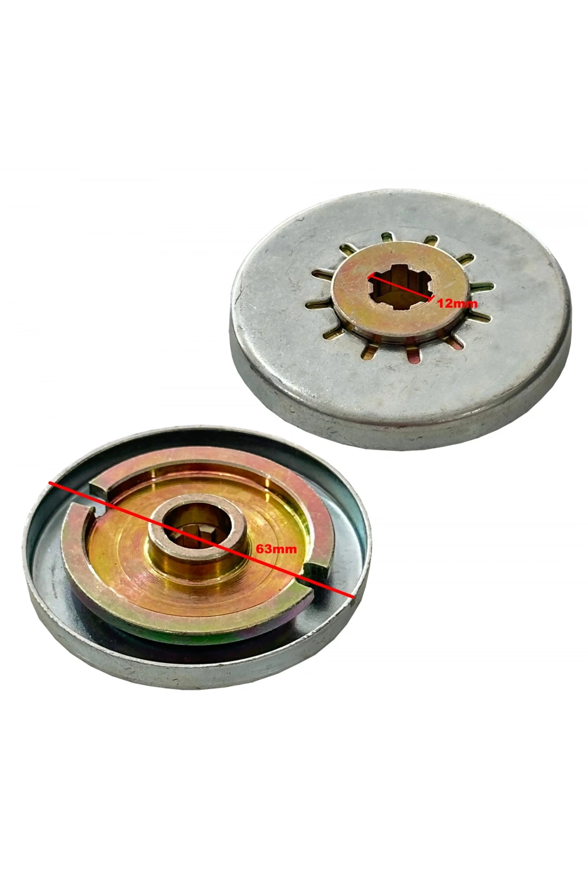 Motorlu Tırpan Bıçak Alt Pulu Başlık Sabit Pulu 6 Diş