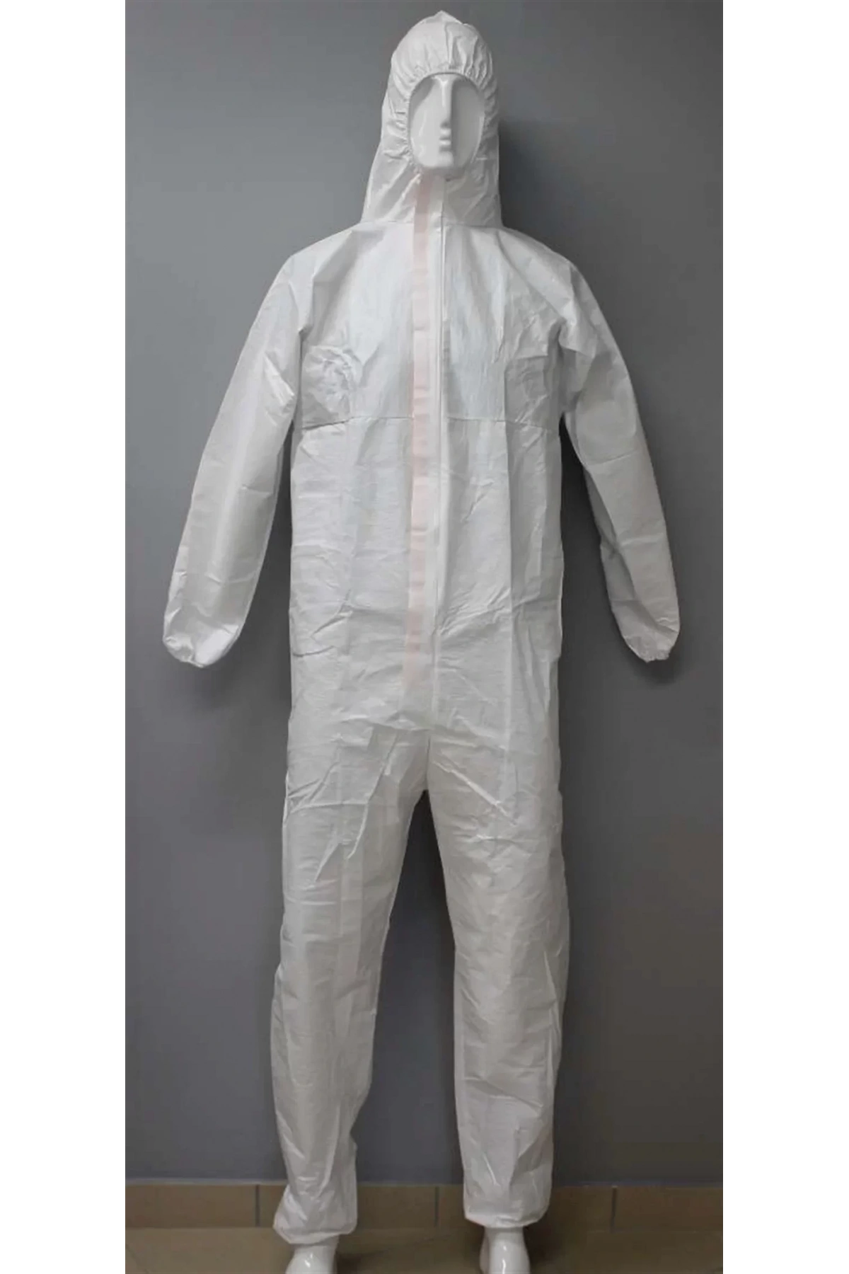 Tek Kullanımlık Fermuarlı İşçi Tulumu Kapşonlu 140Gr 1Ad