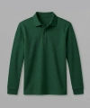 Koyu Yeşil Uzun Kollu Polo Yaka Tişört