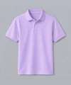Lila Kısa Kollu Polo Yaka Tişört