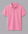 Pembe Kısa Kollu Polo Yaka Tişört
