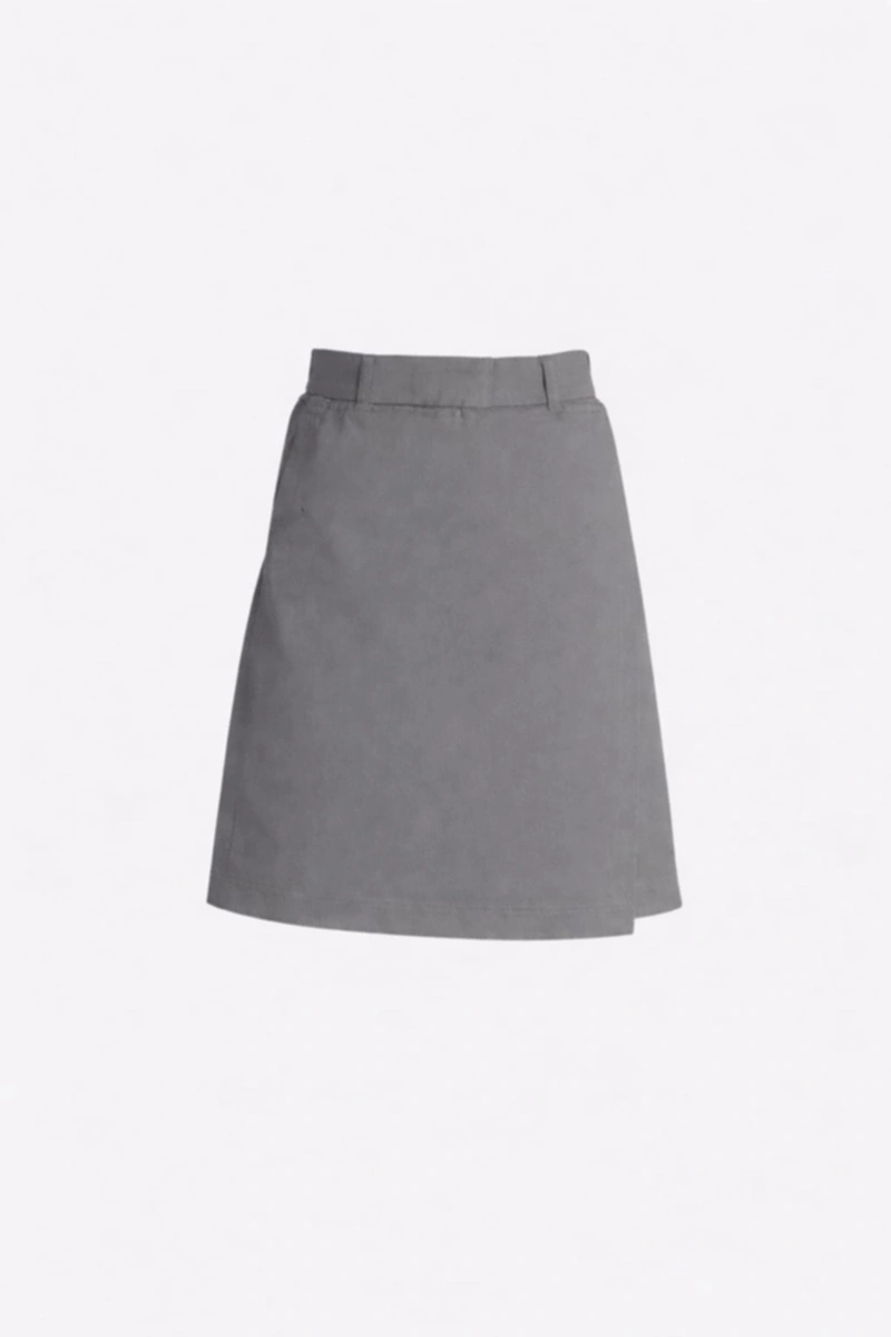 Gri Kız Çocuk Şort-Etek