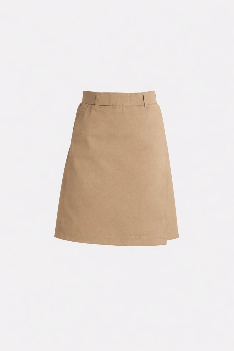 Bej Kız Çocuk Şort-Etek