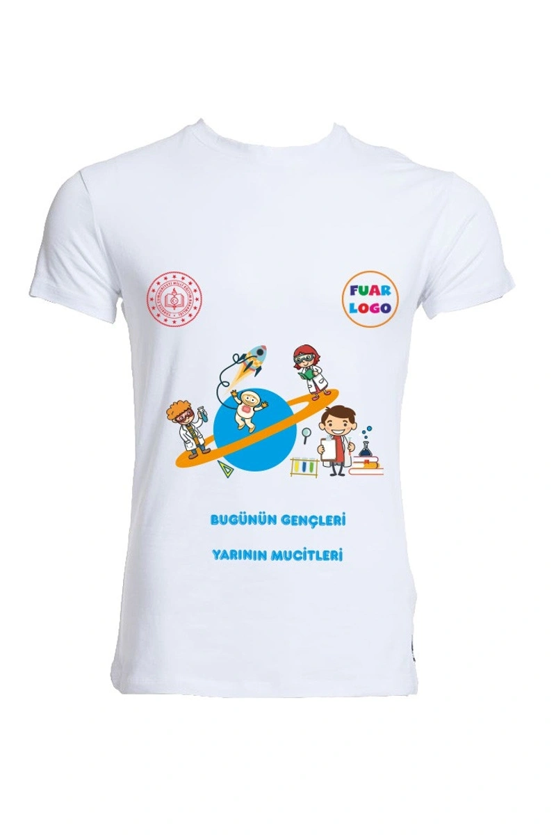 Bilim Şenliği Baskılı Tişört -ö3