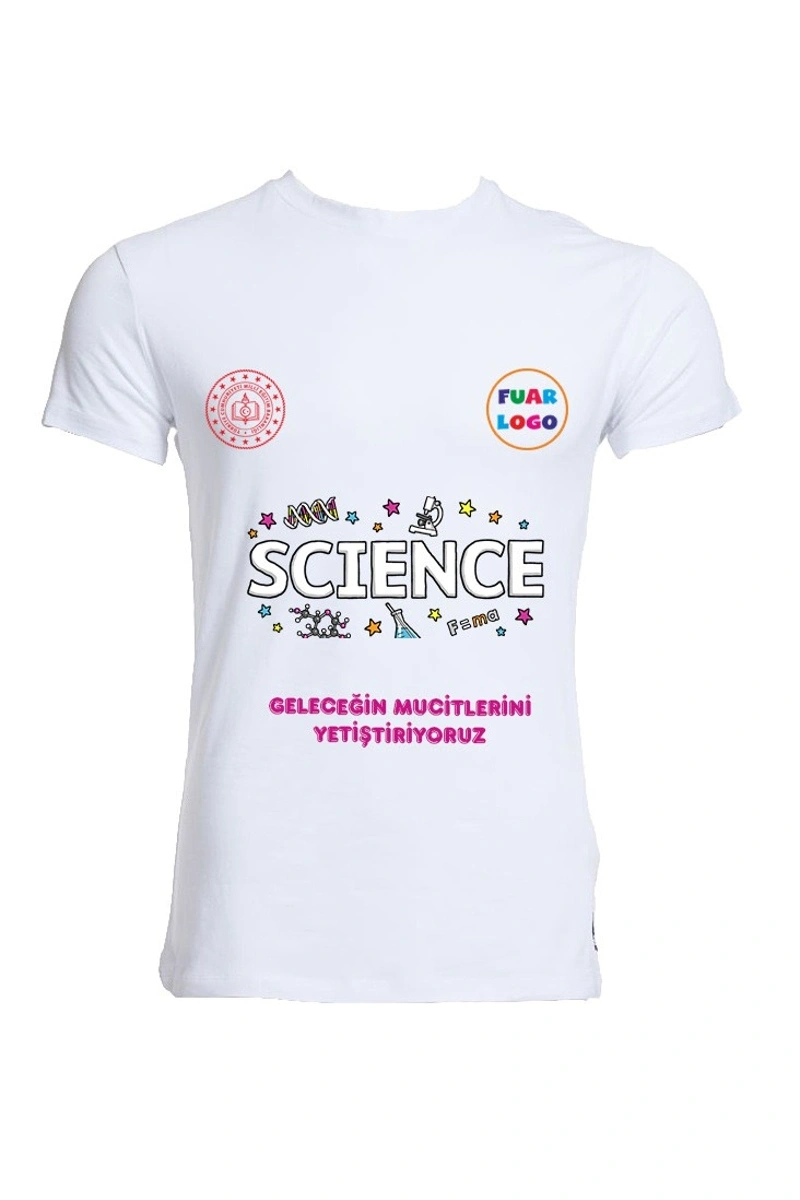 Bilim Şenliği Baskılı Tişört -ö7